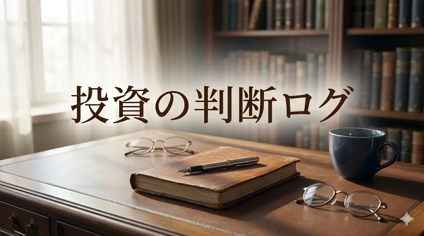 長期投資の判断ログ｜損失回避バイアスを克服し「保有し続ける」ための心の記録
